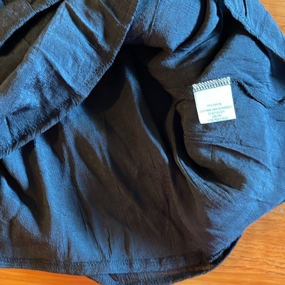 Papa M black shortsleeved over head pocketed  fully lined shirt button detail - Picture 11 of 12